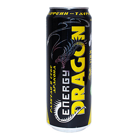 Энергетический напиток “Energy Dragon” тропик с соком гуава 0,45л
